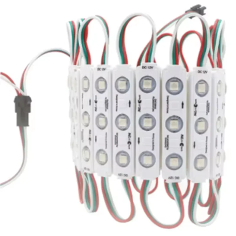 Wholesale 60mm 3LED 2835 LED Module, DC12‑24V IP67 Waterproof Injection Strip Light, Bedroom Vanity Mirror & Advertising Letter