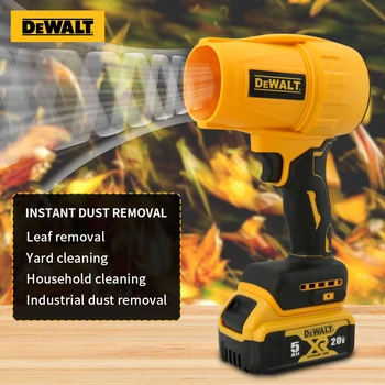 DEWALT Elektrisches Turbogebläse, batteriebetrieben, bürstenlos, hohe Leistung, stufenlose Geschwindigkeit, Staubblasen und Schneepflügen, Akku-Werkzeuge