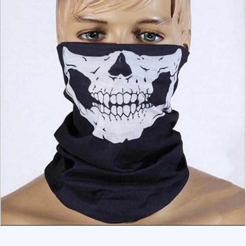 

Multicolor Skull Bandana Cycling Face Mask Warm Neck Gaiter Skiing Halloween Accessory Seamless Magic Headwear for Outdoor Sport