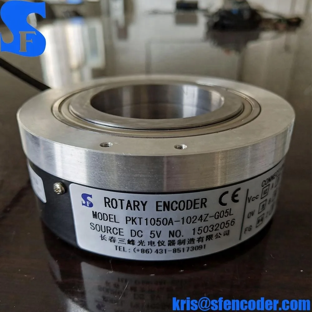 PKT1050A-1024 100mm 50mm Hollow Shaft Optical Incremental Rotary Encoder Type Elevator Lift Encoder