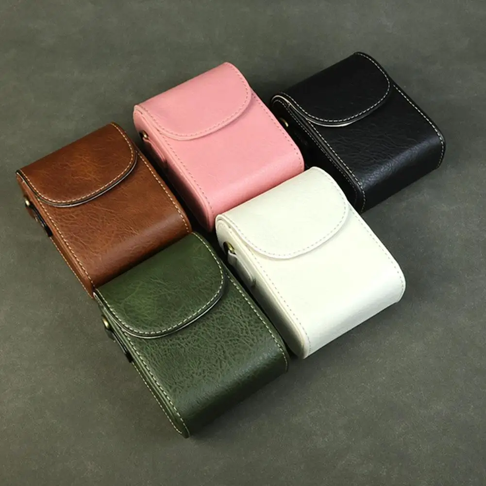 حقيبة كاميرا جلدية عالمية ل Lumix zs99/tz99 سوني zv1m2 كانون sx730/740 حقيبة كروسبودي حقيبة كتف كاميرا التخزين