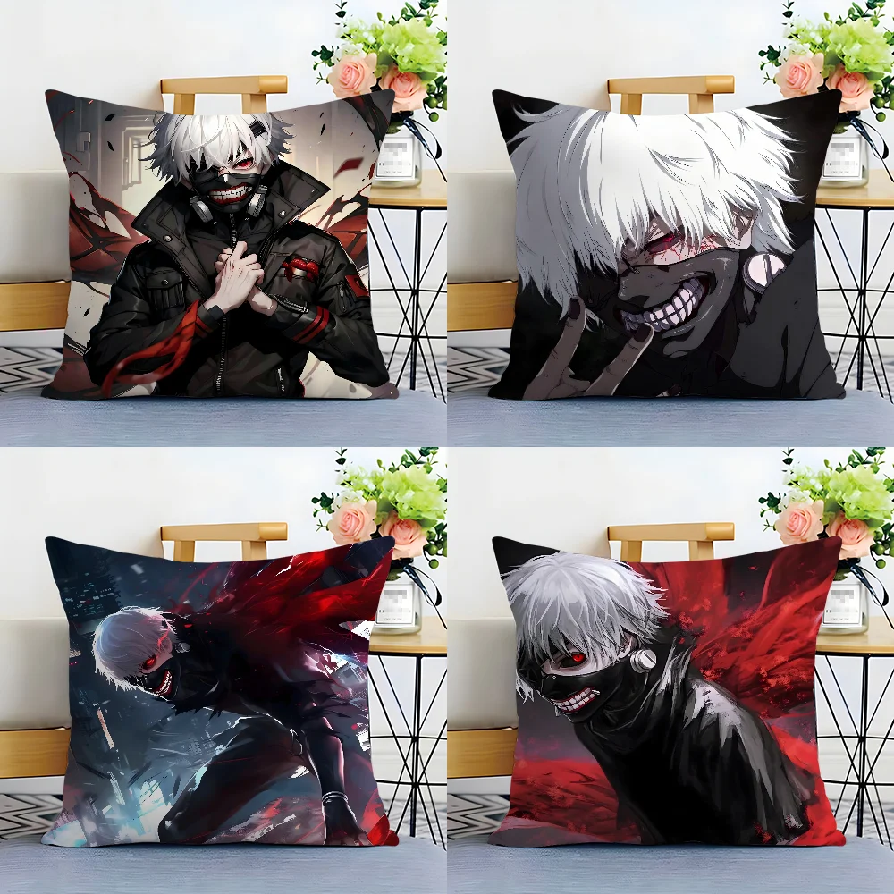 Anime Tokyo G-Ghoul K-Kaneki Ken Pillow Case Plush Fabric Soft  Pillowcase Double Sided Print Cushion Cover Household Gifts