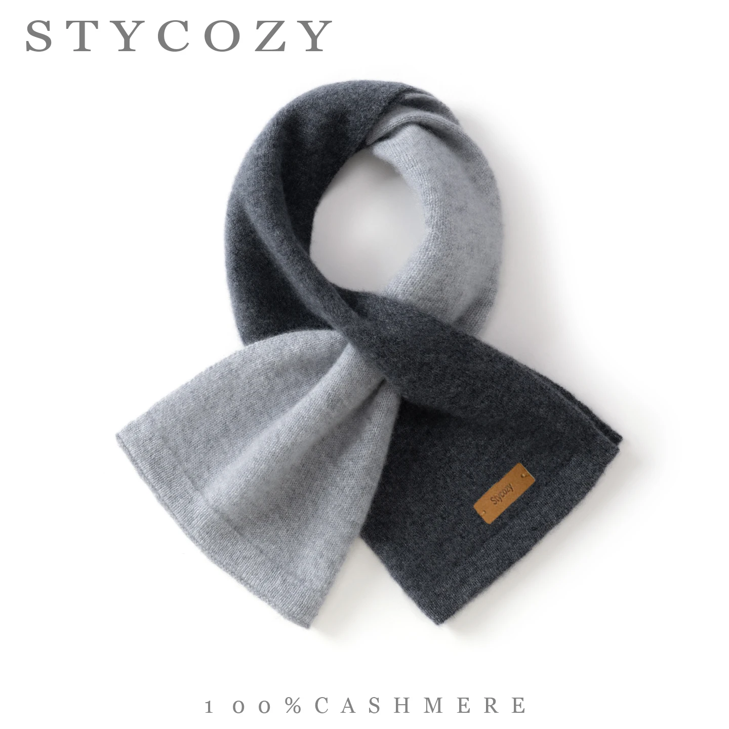Echarpe-courte-100-cachemire-modele-reversible-a-blocs-de-couleurs-tricotee-pour-femmes-et-hommes-cache-cou-minimaliste-douce-ideale-pour-l’hiver-et-a-porter-au-quotidien