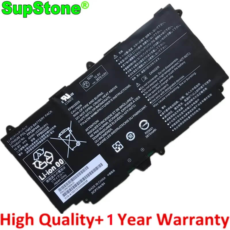 SupStone FPCBP448 FPB0322S Laptop Battery For Fujitsu Stylistic Q736 Q737 Q775 CP675904-01 3ICP7/64/84