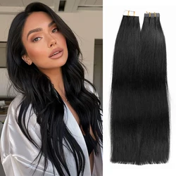 Tape In Human Hair Extensions Invisible Skin Weft Adhesive 14