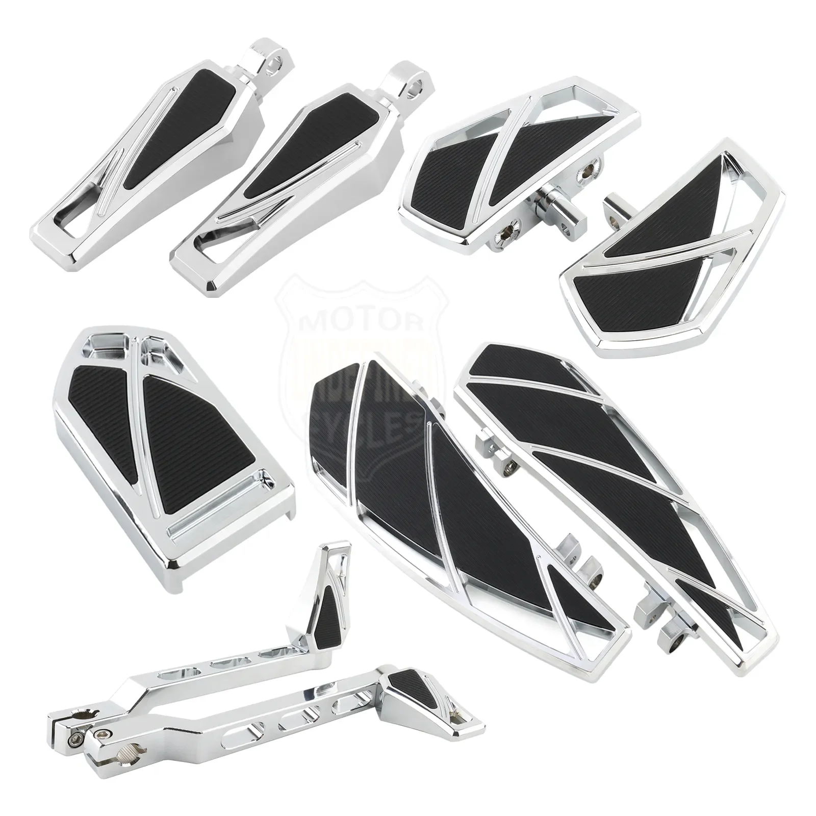 Motorcycle Floorboards Phantom Shift Levers Foot Pegs Brake Pedal Pad Repose-pied Clavijas para los pies For Harley Dyna Softail