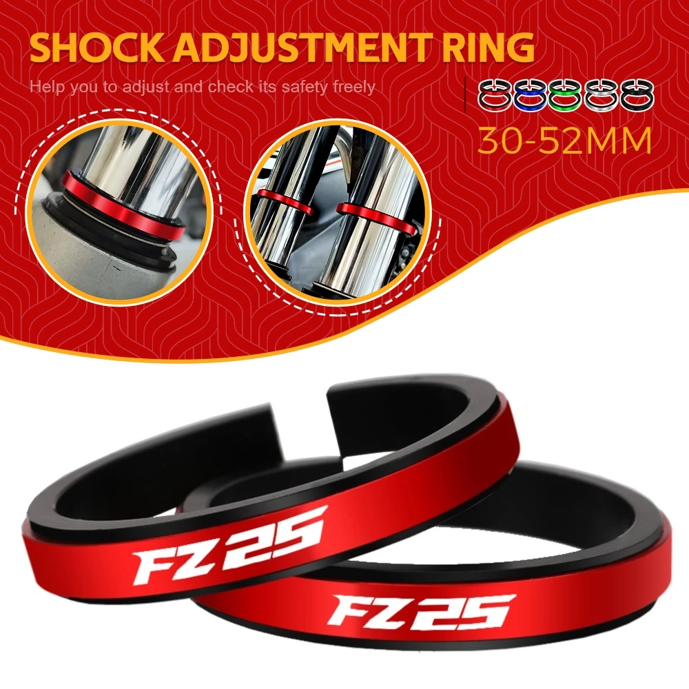 

FOR YAMAHA FZ25 FZ-25 2019-2023 Motorcycle Adjustment Shock Absorber Auxiliary Rubber Ring CNC Accessories Fit 30MM-52MM
