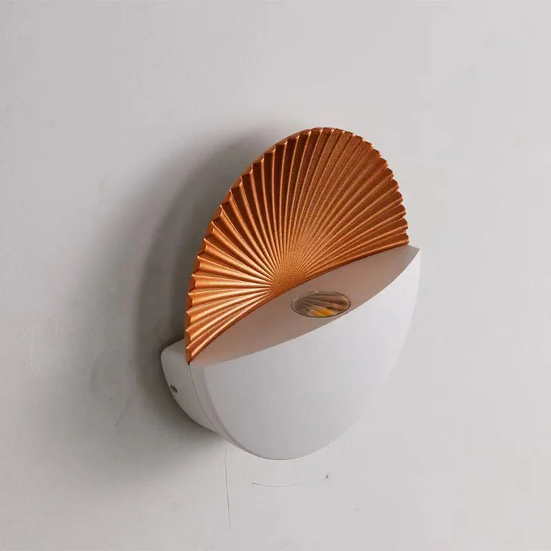 Outdoor Wall Lamp Shell Creative Atmosphere Lighting Homestay Bedroom Bedside Lights Minimalist Hotel Wall Lamp