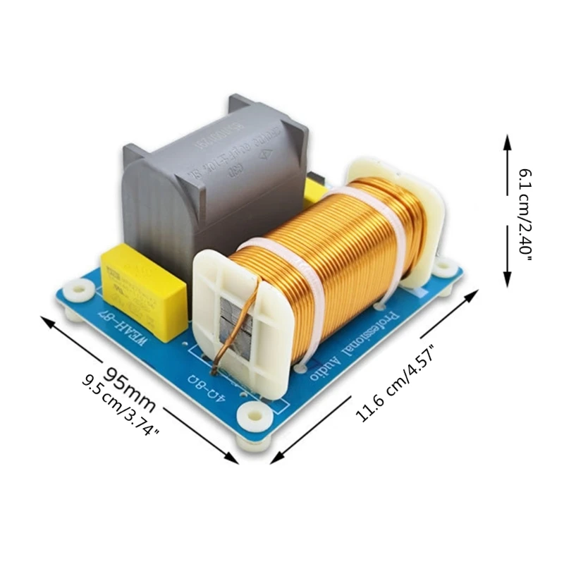 Głośnik basowy 1200 410 Hz Subwoofer Dzielnik częstotliwości Hi-Fi Stereo DIY Głośnik niskotonowy