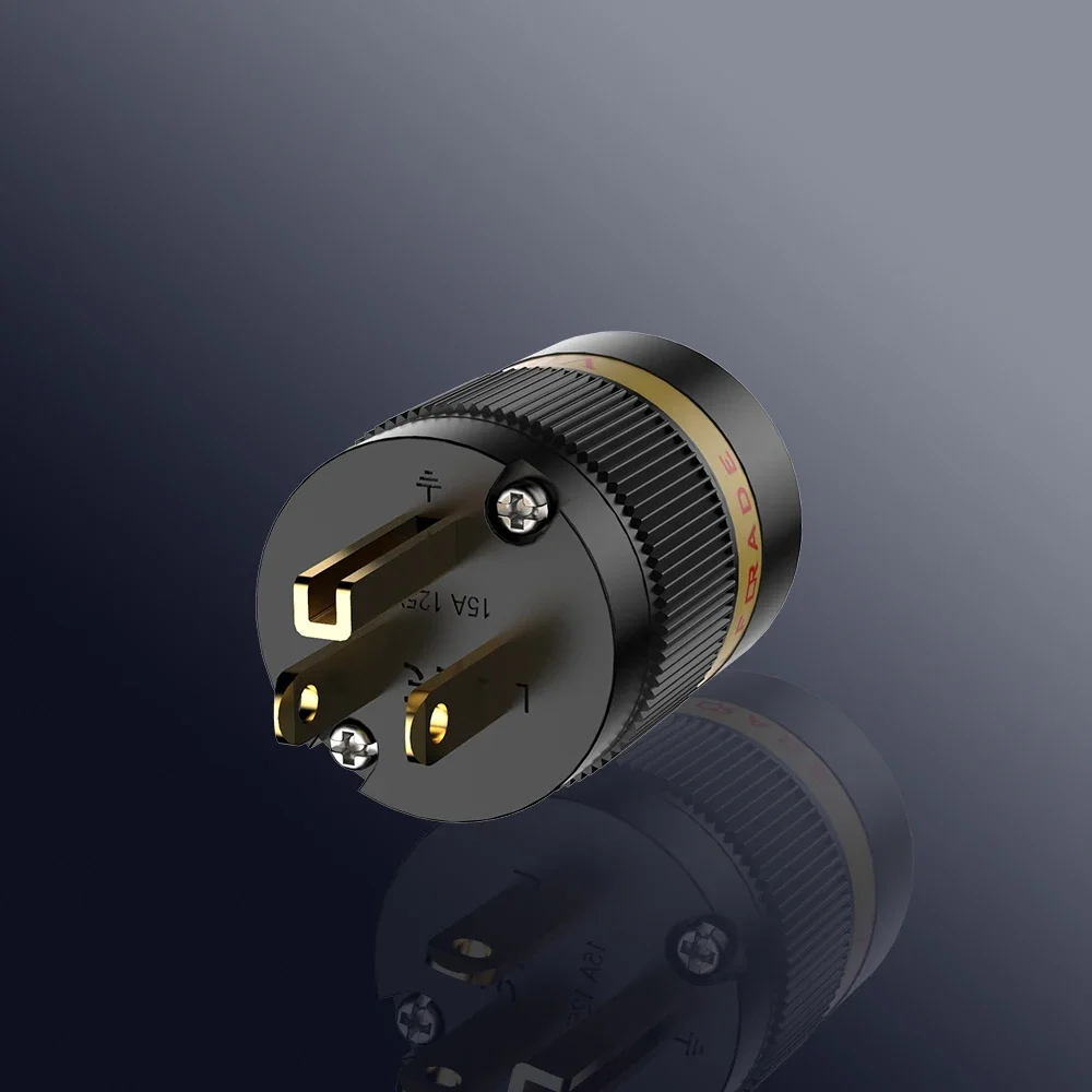 Чистая красная медь 99,99% 4U позолоченный Viborg VM501G VF501G вилка стандарта США шнур питания переменного тока для HIif аудио/видео