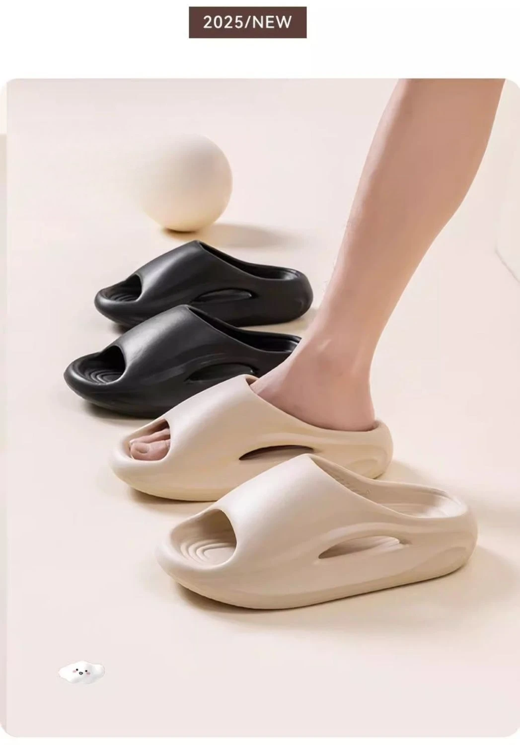 Sommer-Paar-Hausschuhe für drinnen, Badezimmer, rutschfest, dicke Sohle, geräuscharm, geruchshemmend, Badeschuhe für Männer und Frauen – Detail 11