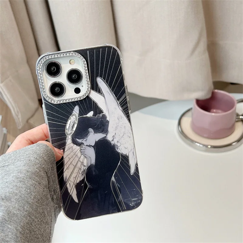 Coque de téléphone antichoc Weeping Angel, coque pour iPhone 11, 12, 13, 14, 15 Pro Max