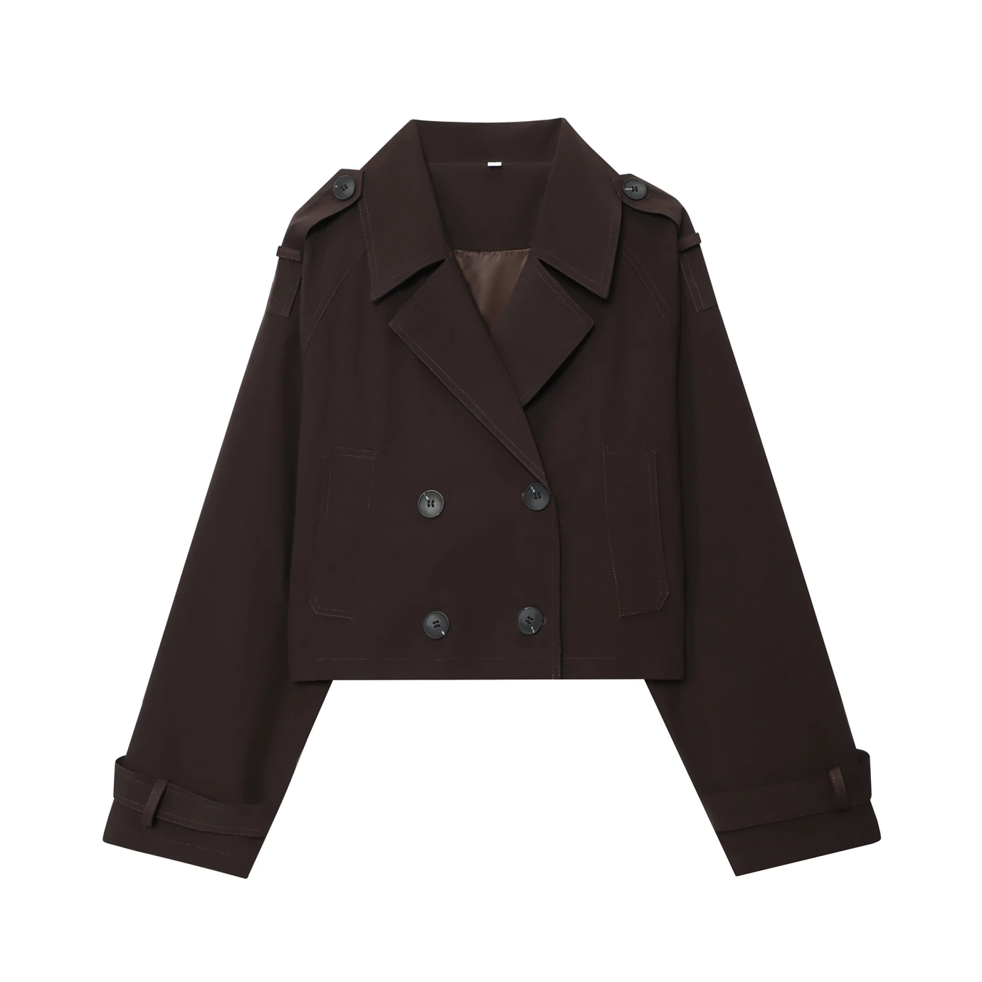 

Новое поступление, женский плащ, весна/осень, двубортный плащ с лацканами, облегающий плащ для миниатюрной рабочей одежды