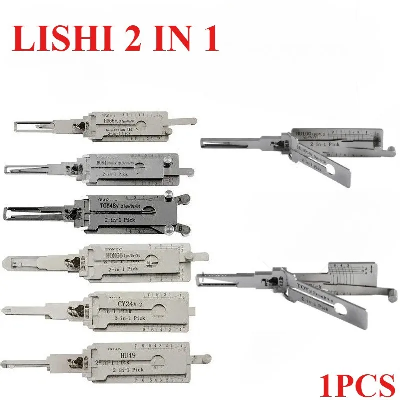 1PCS 2026 New LISHI 2in1 Decoder HU64 HU66 HU92 HU101 HU83 HU100 HU100R MIT8 VA2T  HON66 TOY2 SIP22 TOY48 HU100(10)  HU162T(8)