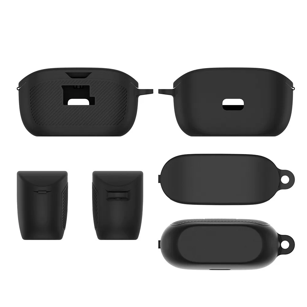 Capa protetora de silicone macio, Anti-Scratch Shockproof Earphone Cover Monocromático Headphone Acessórios, Protector for JBL Vibe Buds