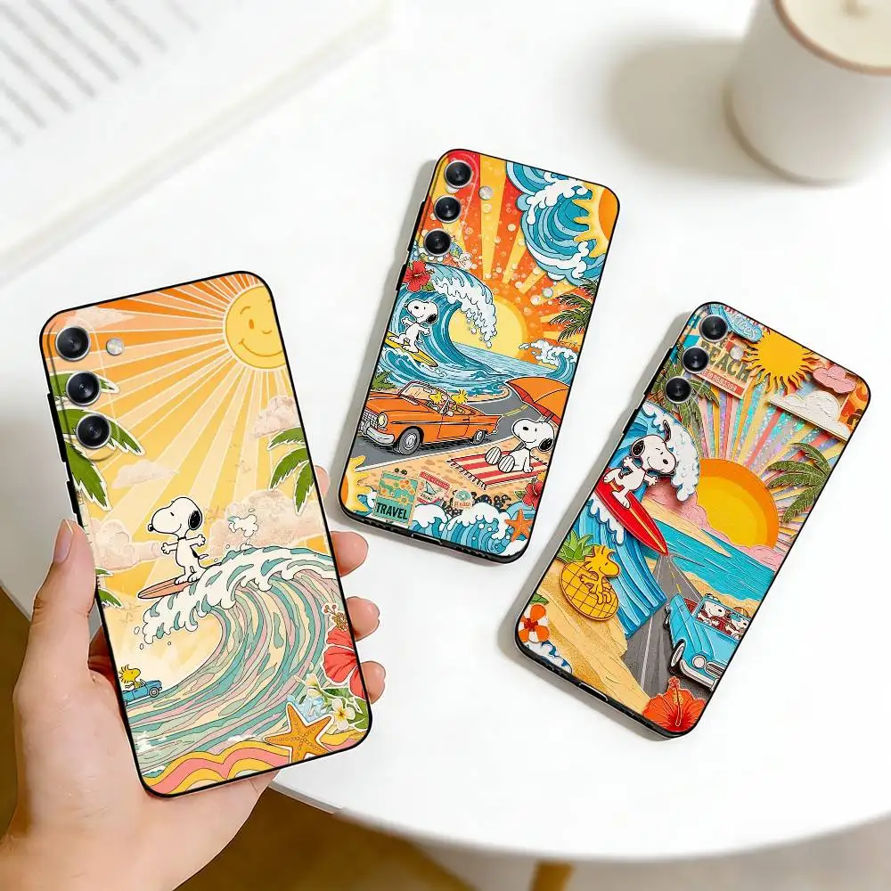 

Colorful Summer Dream D-Dog Phone Case For Samsung Galaxy A73,A72,A71,A70,A53,A52,A51,Others Soft Black Cover