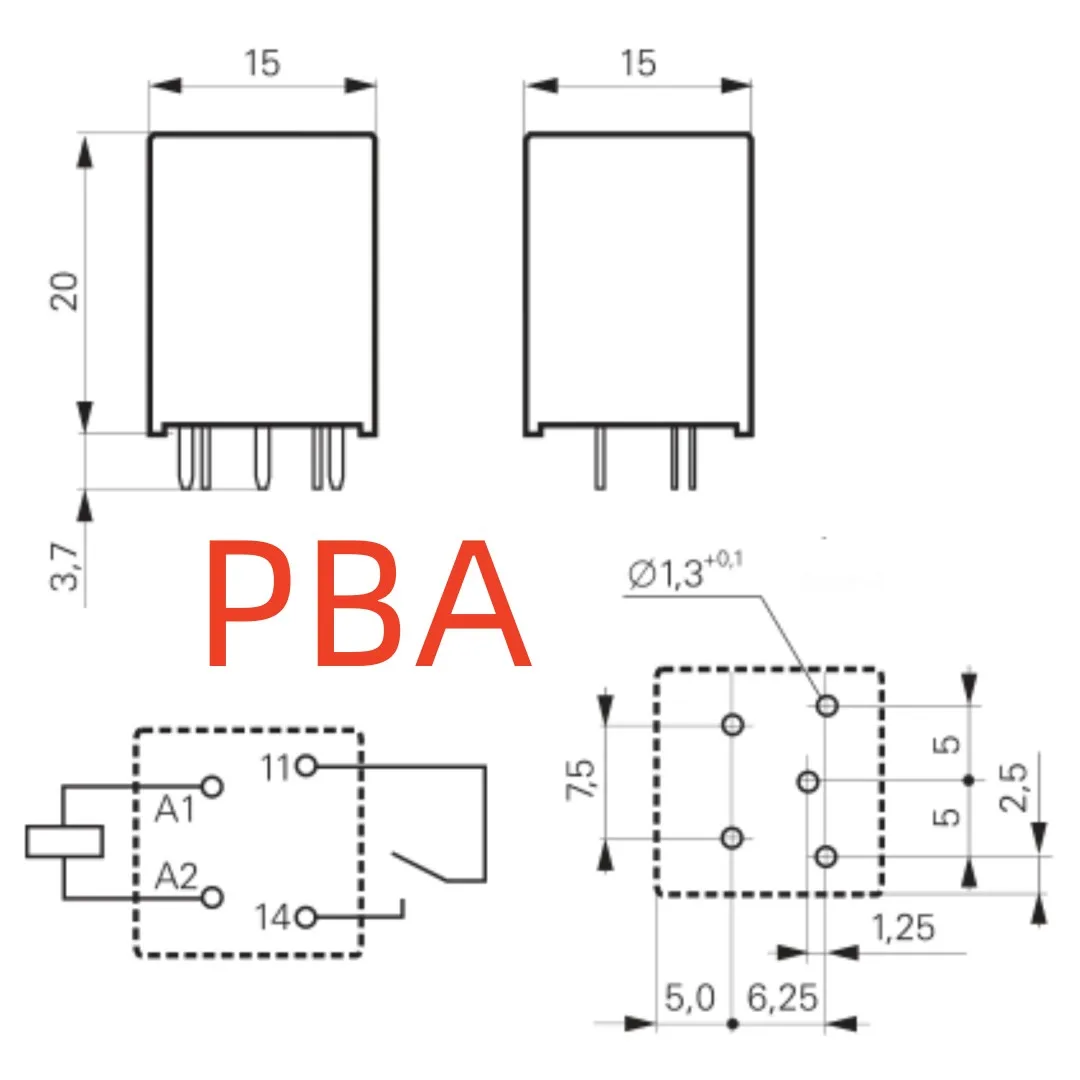 New PB134012 (replaced:PBH34012) (PBA) Relay 4pins