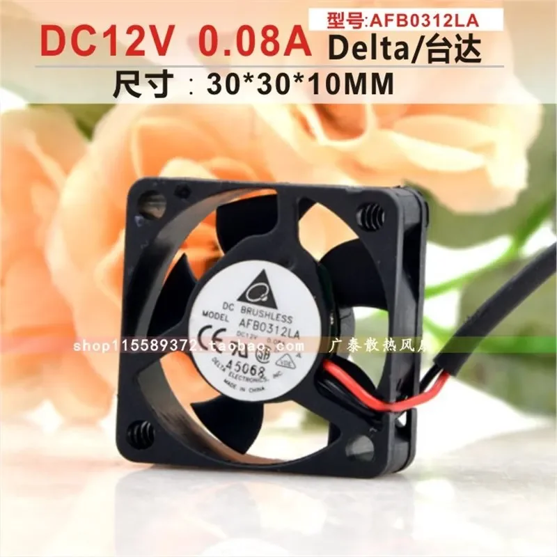 for Delta AFB0312LA 3010 12V 0.08A 3CM Micro Silent Cooling Fan