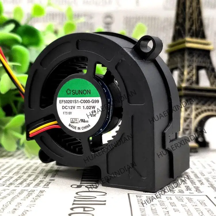 Novo EF50201S1-C000-G99 12v 1.02w 5020 kit de montagem do ventilador de refrigeração