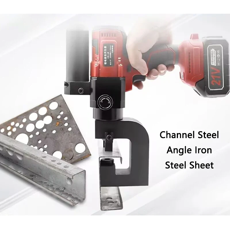 

Photovoltaic Bracket Hole Opener CD-18 Steel Sheet/Angle Iron/C-shaped Channel Steel Electric Hydraulic Punching Machine