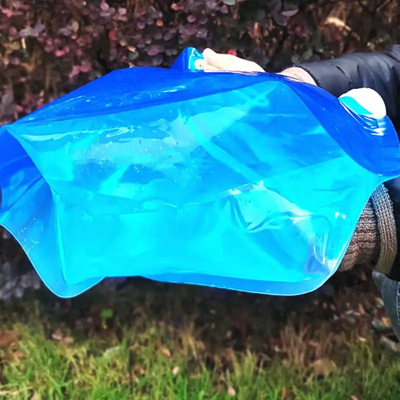 5/10L borsa per l'acqua da campeggio secchio per l'acqua pieghevole portatile grande contenitore per l'acqua borsa pieghevole da viaggio all'aperto può fornitura da campeggio