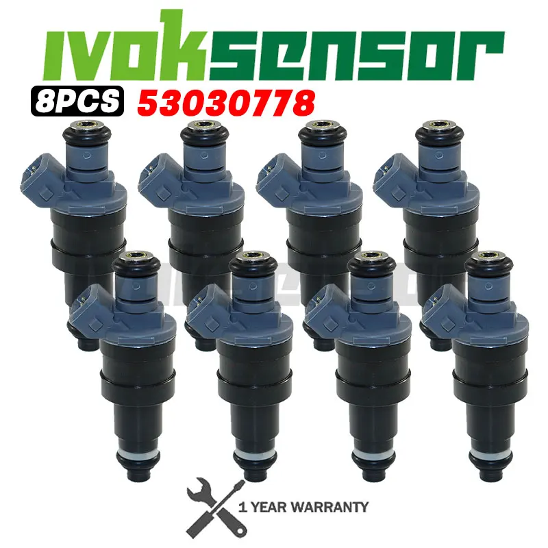 4/6/8pcs Fuel Injector 53030778 For Jeep Grand Cherokee Dodge Dakota Durango Ram B1500 B2500 B3500 Car Accessories 53030778AB