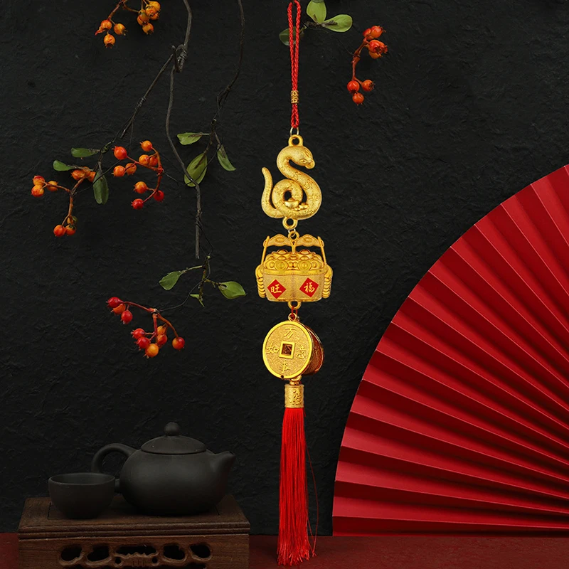 2022スネークイヤーペンダント,中国の旧正月装飾,家の春の祭りのための吊り下げ,中国の結び目の車の装飾