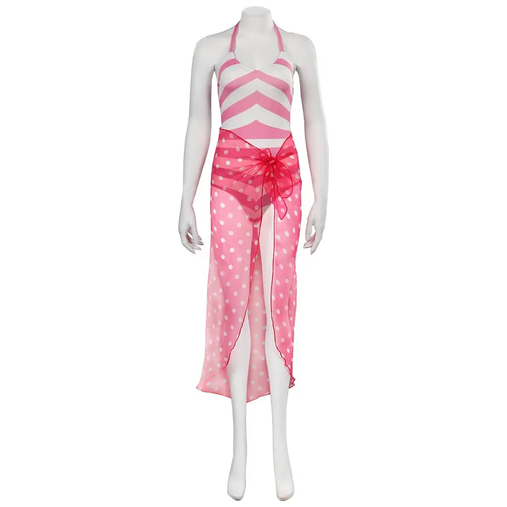 Disfraz de Margot a la moda para mujer y niña, traje de baño con gafas de sol, traje de playa para fiesta de Carnaval y Halloween, novedad