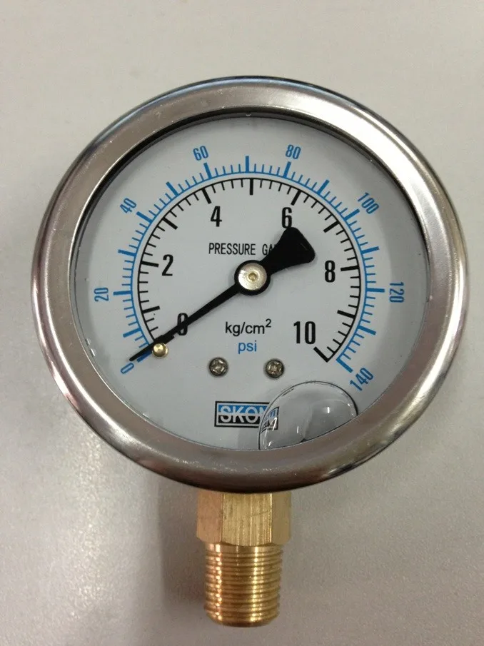 Oil - filled pressure gauge r,vacuum manometer PT1/4