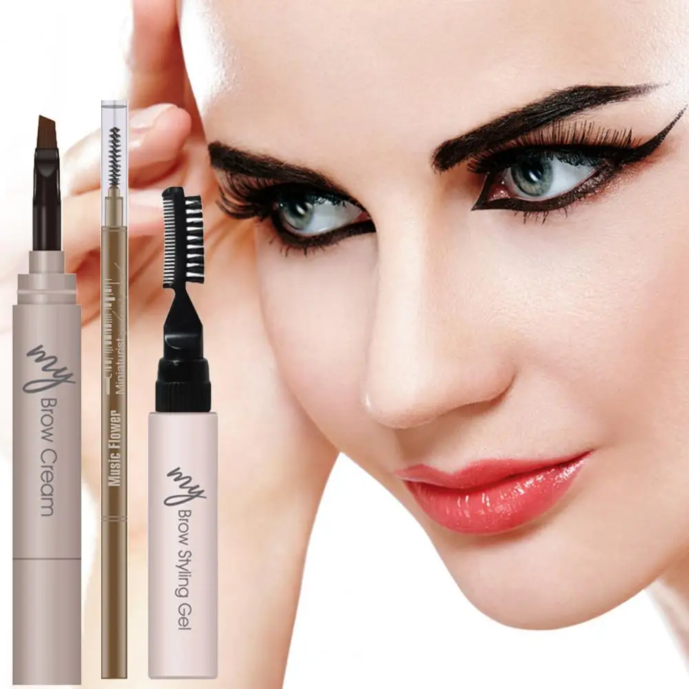 Sweat-Proof Multiple Colors Brow Cosmetics Makeup Tint Long Lasting Pencil for Beauty