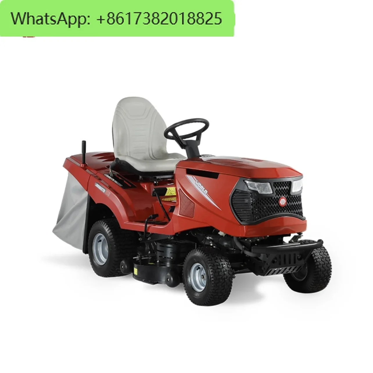 Power mounted lawn mower with high horsepower weeding machine