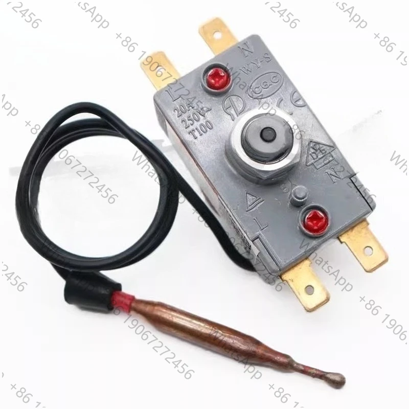 WQS93-12T/WQS95-12T  Thermostat 20A Manual Reset Electric Water Heater 4plug Temperature Limiter Control Switch With 93℃ Probe