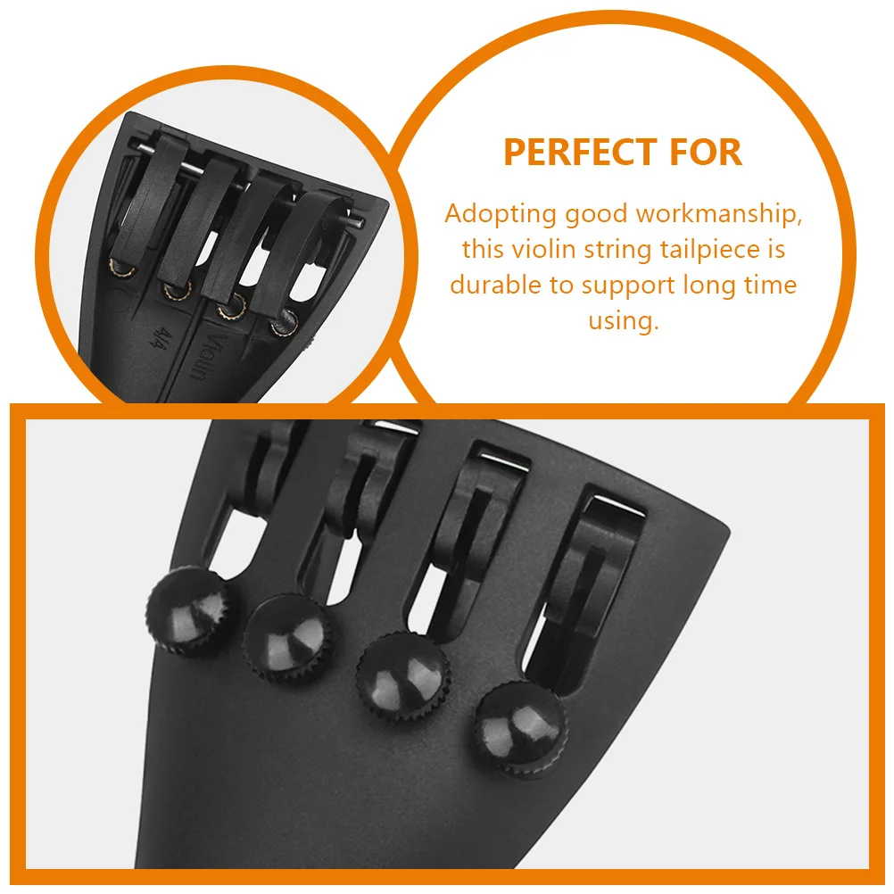 Violin Tailpiece Bridge Mini Replacement Part Musical Instrument Accessories Carbon Fiber 4/4