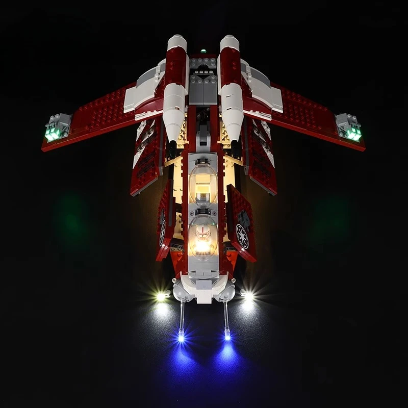 Ensemble d'éclairage LED adapté pour LEGO Star Coruscant Guard Gunship 75354 (blocs de construction non inclus)