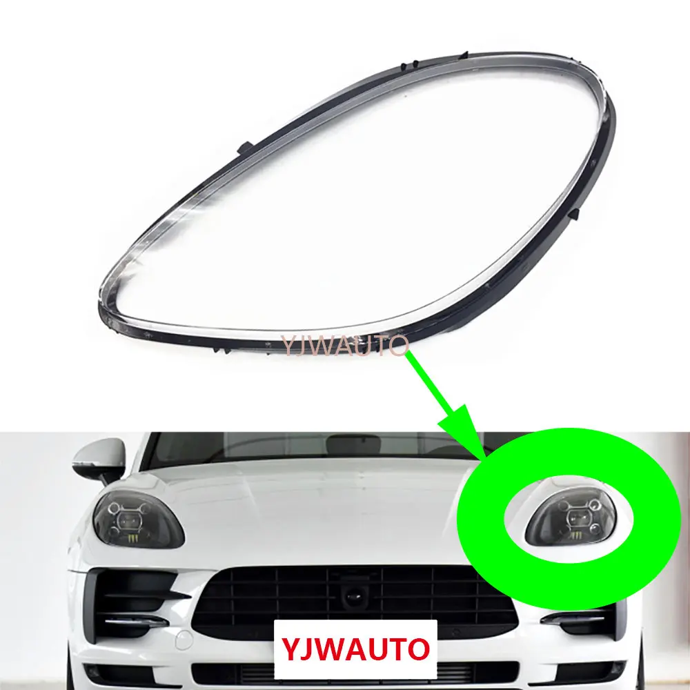 

Headlamp Cover For Porsche Macan 2019~2021 Car Headlight Lens Glass Replacement Front Lamp Auto Shell