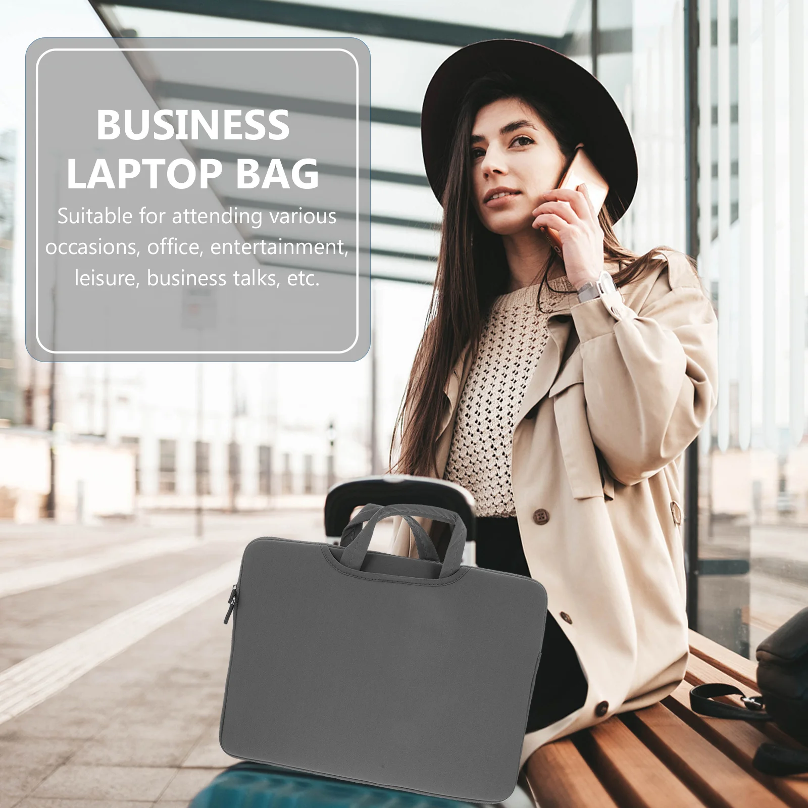 

Laptop Bag Business Laptop Carrying Bag Scratch Proof Fading Resistant Travel Pouch Computer Handbag Tablet Storage Pouch