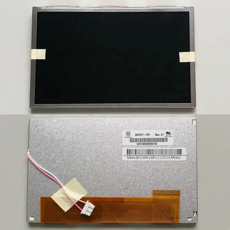 New Original Industrial 7.0 inch TFT LCD Module G070Y1-T01 800×480 LCD Panel G070Y1 T01 LCD Display Screen RGB 50pins FPC 450nit