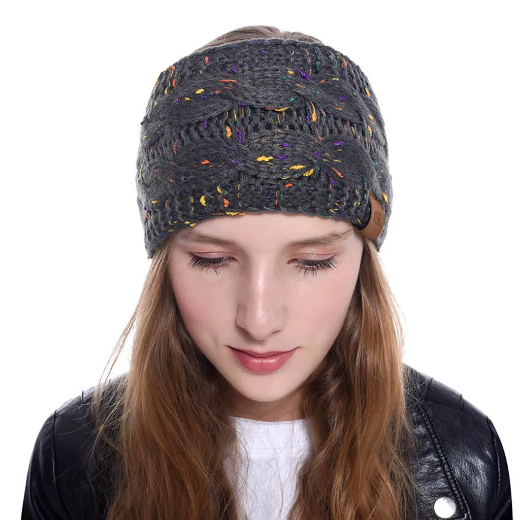 

Fashion Autumn And Winter Pure Color Wool Knitted Hair Band Sports Headband Sporty Headbands Men 90 Headband