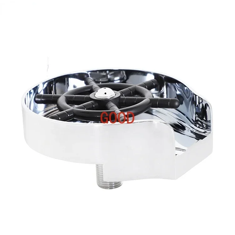 High Pressure Counter Rinser 304 Stainless Steel Coffee Pitcher Rinser With Drip Tray