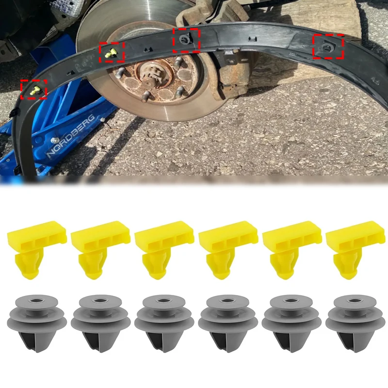 18PCS/Set For Nissan Qashqai J11 76847JG00A 768474EA0A Wheel Arch Flare Trim Moulding Clips Front Rear Wing Moulding Retainer
