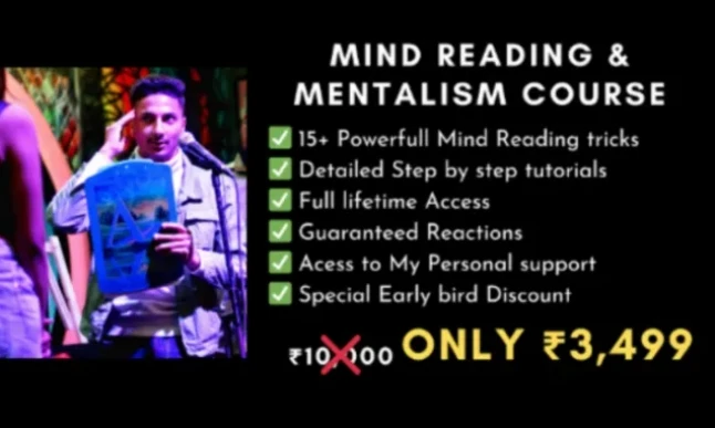 

Mind Reading and Magic Course [Hindi] by Abhay Sharma (Instant Download)