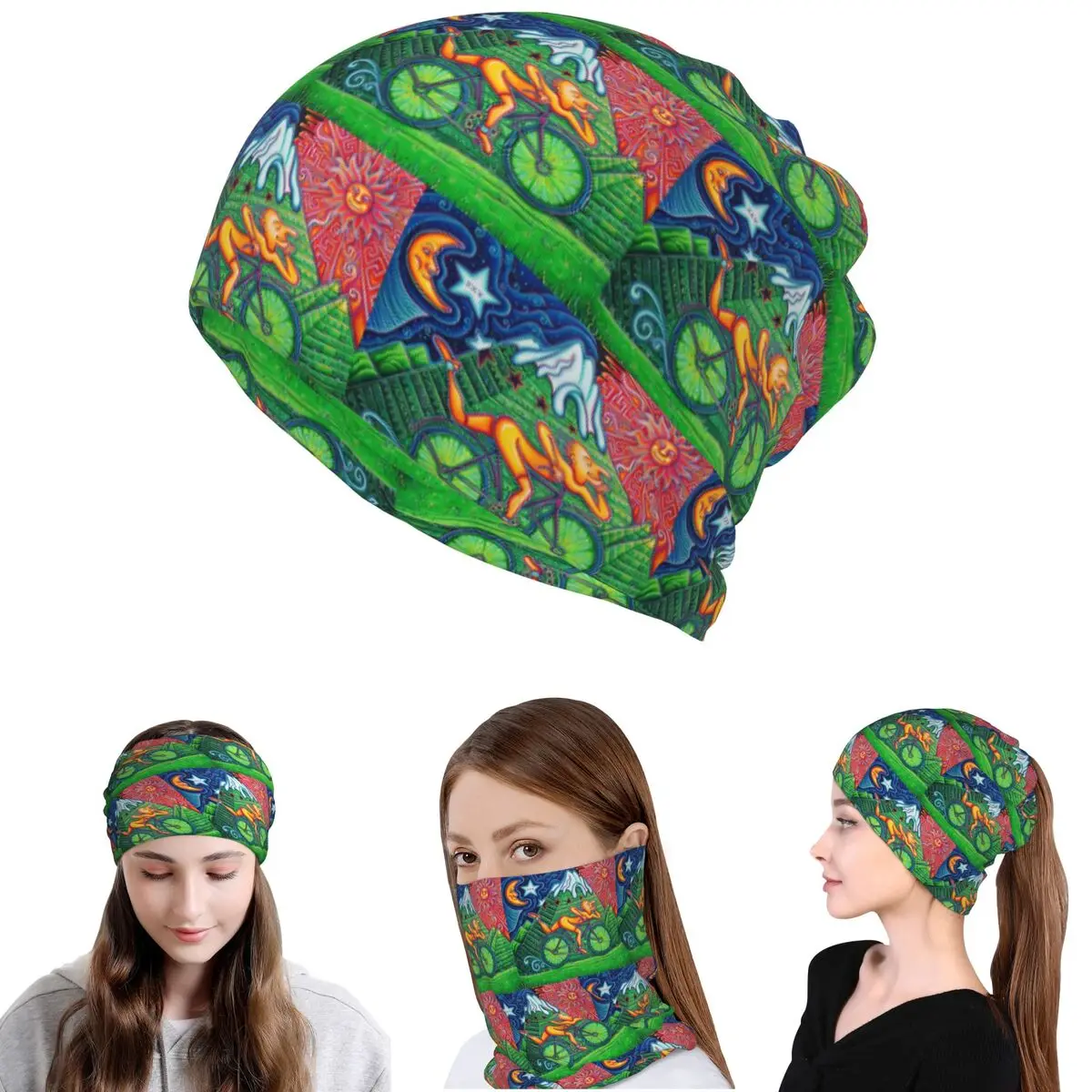 Discovery Of LSD Albert Hofmann Bandana Neck Gaiter Mask Scarf Multi-use Face Mask Beanies Hat Unisex Adult Windproof