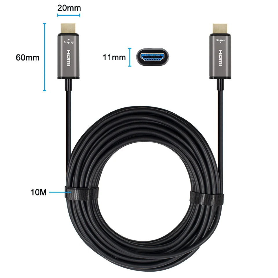 

10M 32.8ft 8K HDMI-Compatible Fiber Optic Cables，hdmi-Compatible 2.1 8K60hz 4K120 144hz,48Gbps UHD for Samsung for Sony TV