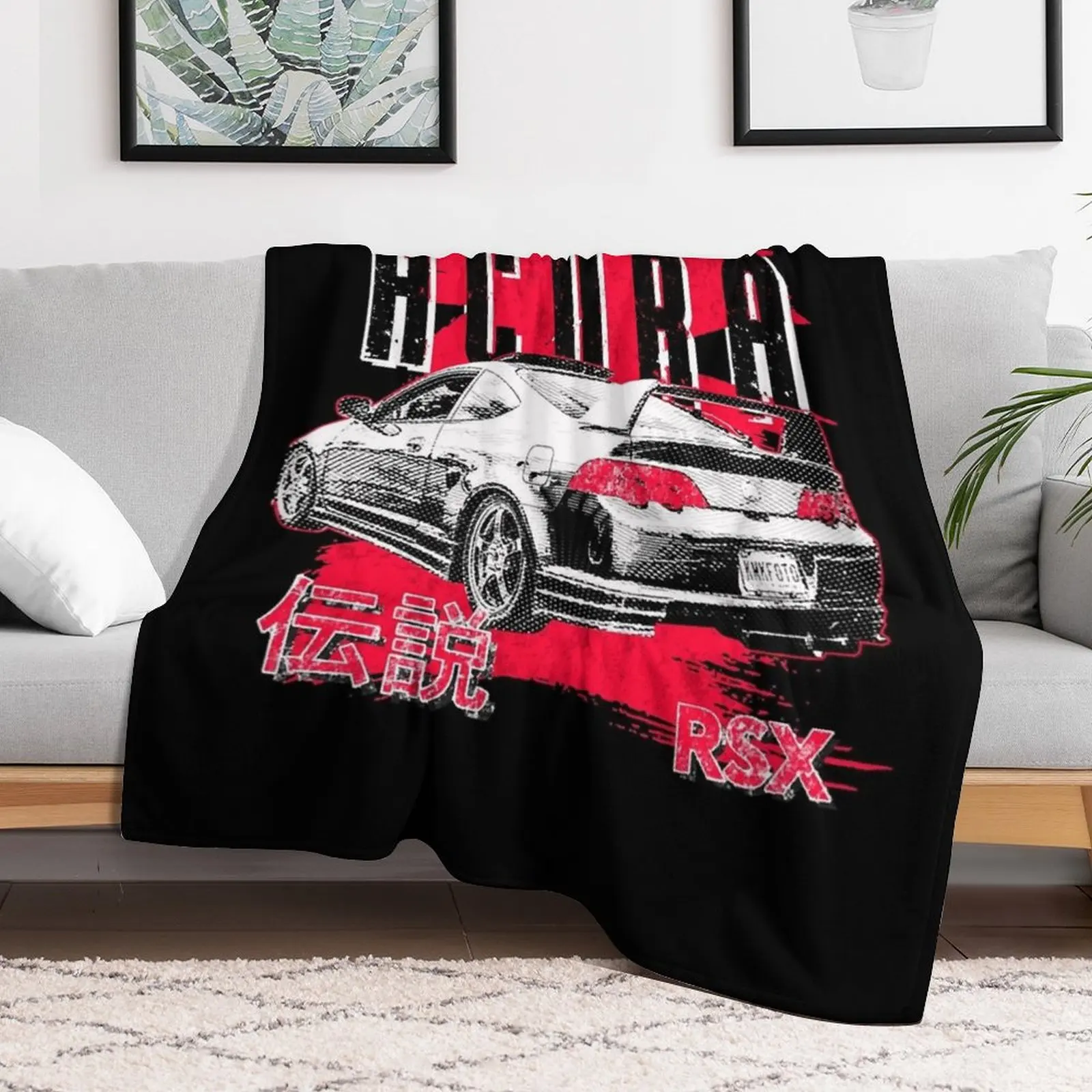 Acura RSX Type S classic JDM car Essential Throw Blanket Bed Hairys Soft Big Decorative Sofa Blankets