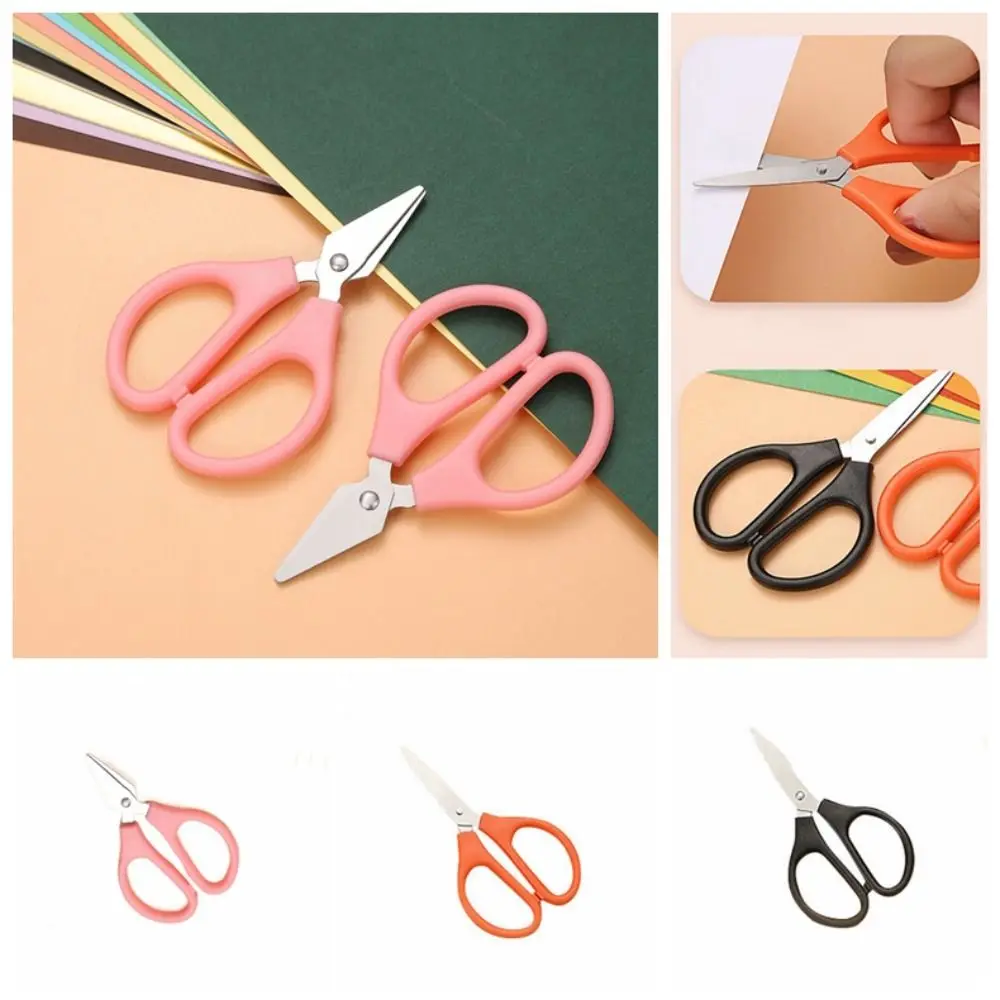 10pcs Stainless Steel Mini Scissors Multifunctional Candy Color Stationery Scissors Professional Handmade Tools