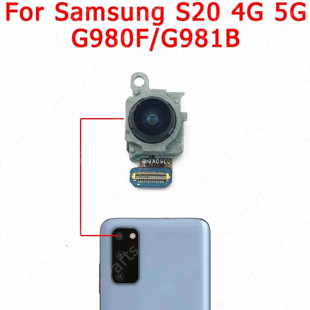 Rear Camera For Samsung Galaxy S20 Plus S20+ 5G G980 G981 G985 G986 Back Camera Module Backside Replacement Spare Parts