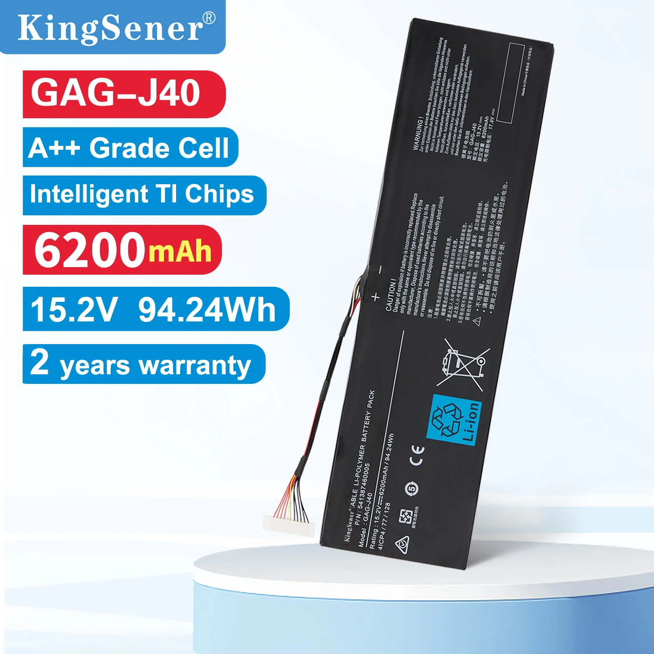 KingSener GAG-J40 بطارية الكمبيوتر المحمول لجيجابايت Aorus X7 Dt V7 V8 V6 Aero 15 14 V7 14-W-CF2 15x15 واط 14-P64WV6 P64Wv7-De325Tb