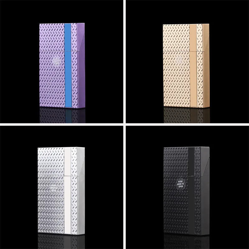 Portable Extended Cigarette Case Classic Slim Pocket Cigarettes Box Hand-rolled Cigarette Plastic Protective Case