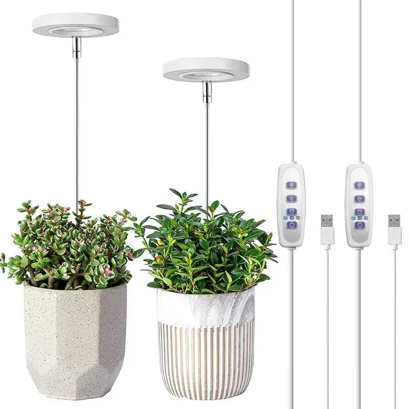 

Plant Grow Light Full Spectrum LED Plant Lights Height Adjustable Growing Lamp With Timer And Dimming USB Phytolamp for Planting