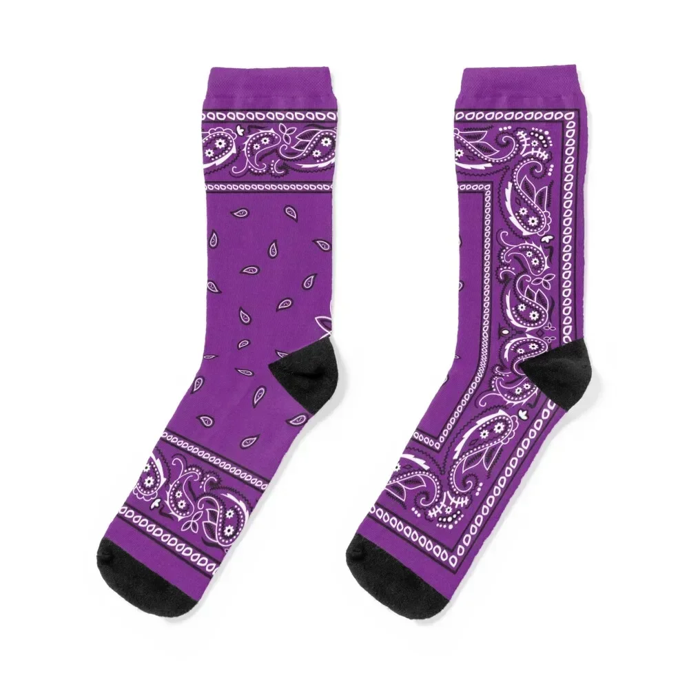 

Purple Bandana Socks professional running fashionable valentine gift ideas custom sports Men's Socks Luxury Women's